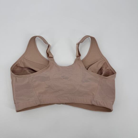 Glamorise Magic Lift Posture Back Support Bra Front Closure Beige 36G - Picture 5 of 7